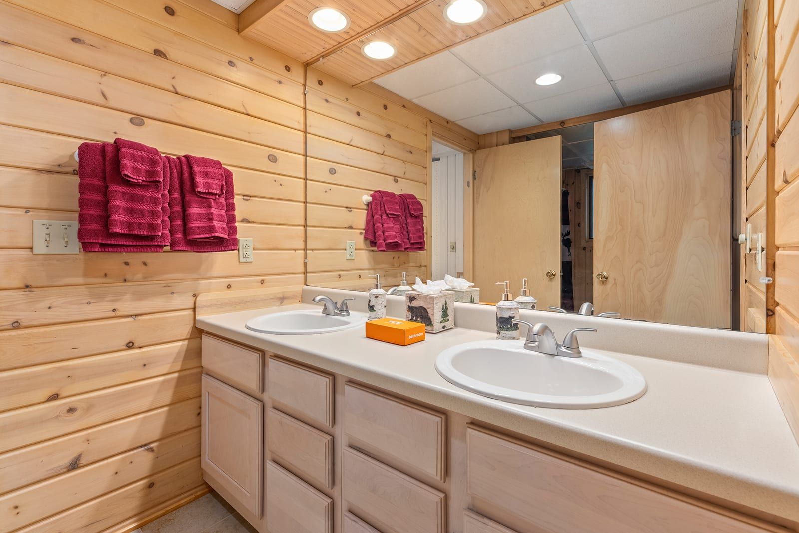 Bathroom with double vanity